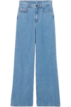 Vanessa Bruno Jeans, Dame, Blå, 2XS, Bomuld, Flared Leg Jeans