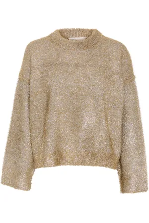 Karen by Simonsen Strik, Dame, , L, Blød Striktrøje Simply Taupe