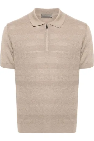 corneliani Top, Herre, , XL, Bomuld, Afslappet Silke Bomuld Polo Skjorte