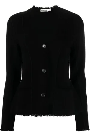 Simkhai Jakke, Dame, Sort, XS, Nylon, Elegant Sort Blazer med Lommer