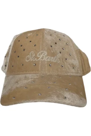 MC2 SAINT BARTH Tilbehør, Dame, , ONE SIZE, Velvet Baseball Hat med Rhinestone Broderi