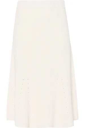 Joseph Nederdel, Dame, Hvid, S, Linned, Hvid Linnedblanding Casual Nederdel