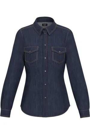 MARELLA Bluser & Skjorter, Dame, Blå, S, Denim, Bluse og skjorter