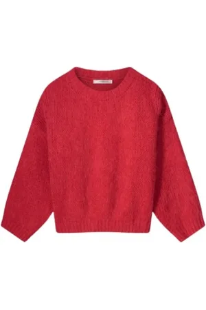 Summum Woman Strik, Dame, Rød, S, Uld, Alpaca Boxy Sweater