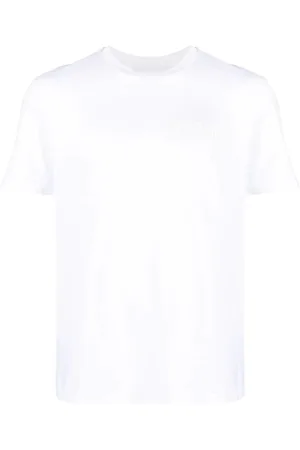 Moschino Top, Herre, Hvid, XL, Bomuld, Afslappet kortærmet hvid bomuldst-shirt