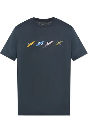 Paul Smith Top, Herre, Blå, 2XL, Bomuld, T-shirt med print