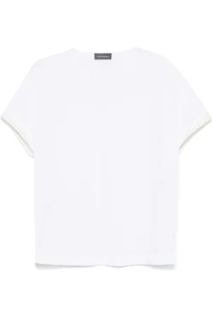 LORENA ANTONIAZZI Top, Dame, Hvid, XS, Bomuld, Casual Hvid Bomuld Kortærmet T-shirt