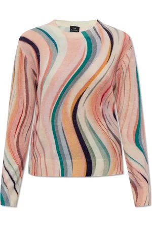 Paul Smith Strik, Dame, Flerfarvet, L, Uld, Mønstret sweater