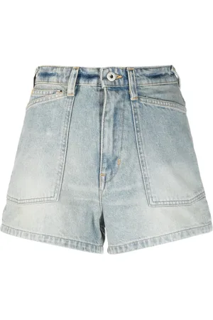 Kenzo Shorts, Dame, Blå, W28, Denim, Blå Denim Casual Shorts