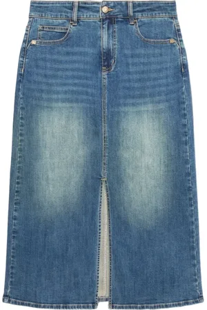 Elena Miro Nederdel, Dame, Blå, XL, Denim, Afslappet nederdel i 100% stof