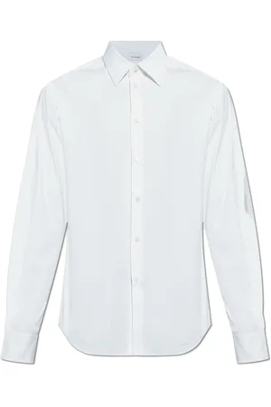 Salvatore Ferragamo Skjorte, Herre, Hvid, 3XL, Bomuld, Skjorte med broderi