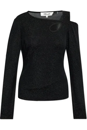 Diane von Furstenberg Top, Dame, Sort, S, Top Randall