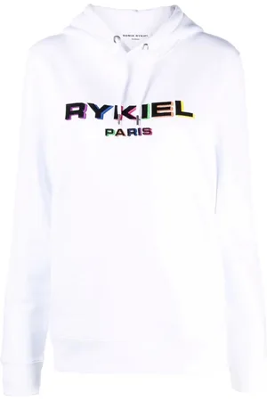 Sonia by Sonia Rykiel Sweathshirts & Hoodies, Dame, Hvid, S, Bomuld, Afslappet Hvid Bomuld Hættetrøje Sweater