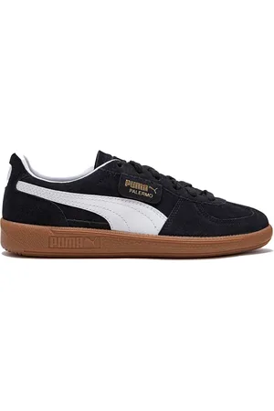 PUMA Sko, Dame, Sort, 41 EU, Uld, Sort Læder Sneakers Stilfuldt Design