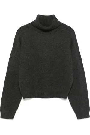 LE KASHA Strik, Dame, Grå, M, Kul Højhalset Sweater
