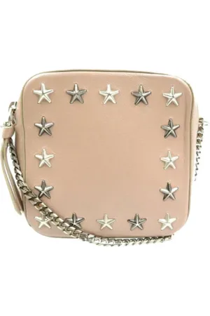 Jimmy Choo Pre-owned, Dame, Lyserød, ONE SIZE, Uld, Pre-owned Laeder skuldertasker