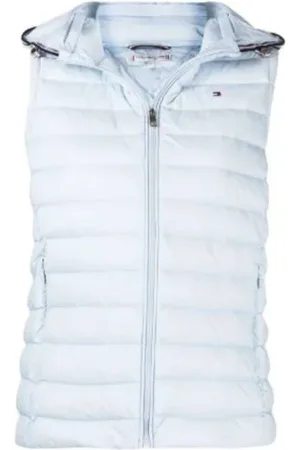 Tommy Hilfiger Jakke, Dame, Blå, XS, Nylon, Blå Nylon Vest