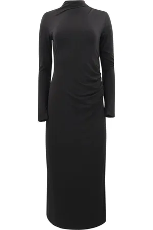 Vince Kjole, Dame, Sort, M, Rouched Maxi Kjole i Sort