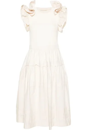 ULLA JOHNSON Kjole, Dame, , S, Bomuld, Midi Kjole Afslappet Stil