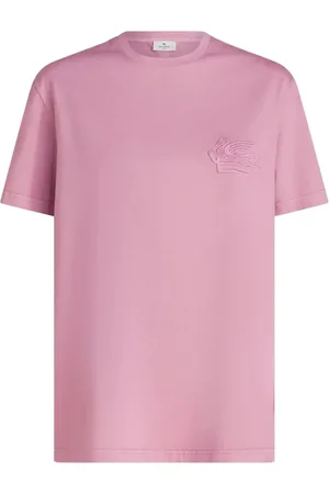 Etro Top, Dame, Lyserød, S, Bomuld, Elegant Kortærmet T-shirt