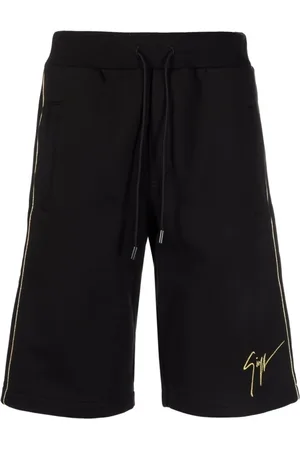 Giuseppe Zanotti Shorts, Herre, Sort, M, Bomuld, Sort Bomuld Elegant Bermuda Shorts
