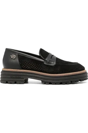 BALDININI Sko, Dame, Sort, 36 EU, Læder, Sort Elegant Lukket Mokkasin Loafers