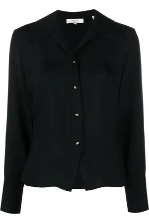 Vince Bluser & Skjorter, Dame, Sort, S, Sort langærmet afslappet bluse