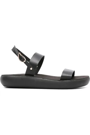 Ancient Greek Sandals Sko, Dame, Sort, 41 EU, Læder, Komfort Vachetta Sort Læder Sandaler