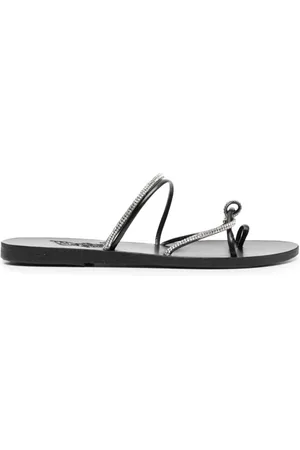 Ancient Greek Sandals Sko, Dame, Sort, 37 EU, Læder, Sort Afslappet Ko Læder Sandaler