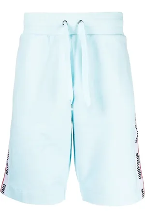 Moschino Shorts, Herre, Blå, M, Bomuld, Afslappede Blå Bomuld Elastan Shorts