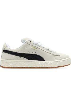 PUMA Sko, Herre, , 40 1/2 EU, Uld, Creme Sneakers Ruskind Formstrip Mesh