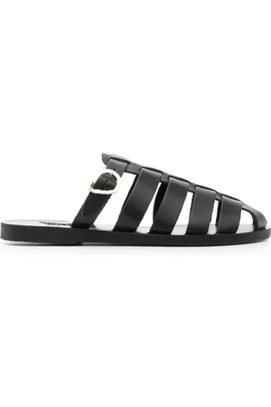 Ancient Greek Sandals Sko, Dame, Sort, 37 EU, Læder, Sorte ko læder afslappede sandaler