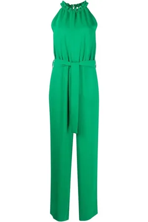 P.A.R.O.S.H. Jumpsuits & Playsuits, Dame, Grøn, L, Polyester, Grøn Polyester Jumpsuit Blazer