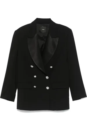 Pinko Jakke, Dame, Sort, XS, Nylon, Casual Sort Blazer