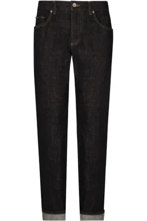 Dolce & Gabbana Jeans, Herre, Blå, 2XL, Bomuld, Marineblå Logo Tag Jeans