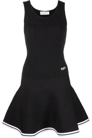 Sonia by Sonia Rykiel Kjole, Dame, Sort, L, Polyester, Afslappet Sort Midi Kjole