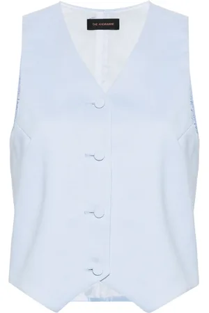 Andamane Jakke, Dame, Blå, XS, Polyester, Elegant Blå Tank Top Vest