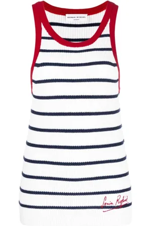 Sonia by Sonia Rykiel Top, Dame, Hvid, L, Bomuld, Afslappet Hvid Tank Top