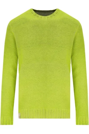 BOB der Bär Strik, Herre, Grøn, 3XL, Uld, Vendbar Uld Crewneck Jumper