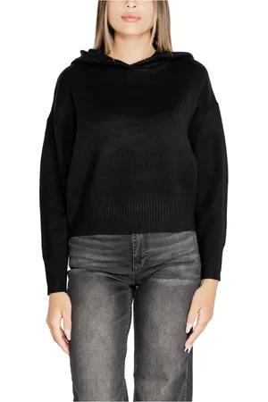 VERO MODA Sweathshirts & Hoodies, Dame, Sort, S, Uld, Guld Hættetrøje Pullover Sweater