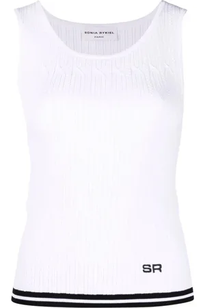 Sonia by Sonia Rykiel Top, Dame, Hvid, XL, Polyester, Hvid Casual Tank Top