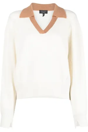 RAG&BONE Strik, Dame, , XL, Cashmere, Cashmere Polo Sweater