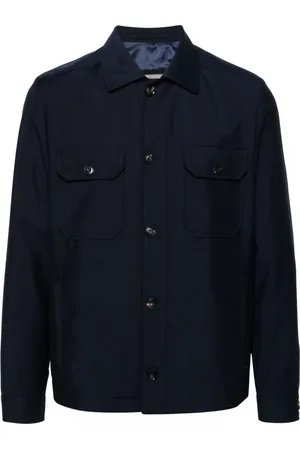corneliani Jakke, Herre, Blå, XL, Uld, Blå Uld Casual Jakke