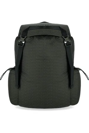 Emporio Armani Taske, Herre, Grøn, ONE SIZE, Uld, Militærgrøn Monogram Rygsæk