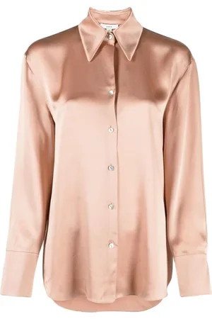Vince Bluser & Skjorter, Dame, Lyserød, XL, Uld, Elegant Silkebluse