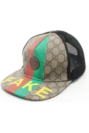 Gucci Pre-owned, Dame, , ONE SIZE, Pre-owned Stof hatte