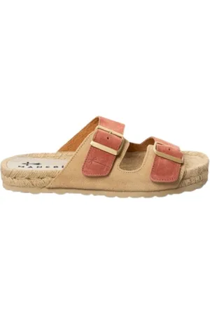 MANEBI Sko, Dame, , 42 EU, Suede, Suede Sandaler Terracotta Champagne