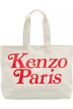 Kenzo Taske, Dame, , ONE SIZE, Uld, Canvas Stor Tote Taske Ecru