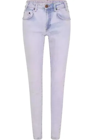 ONE TEASPOON Jeans, Dame, Blå, W28, Bomuld, Højtaljede blå skinny jeans