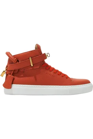 BUSCEMI Sko, Dame, , 37 EU, Læder, Læder High-Top Sneakers med Logo